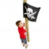 Vlag met hijssysteem piraat