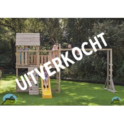 Speeltoren Sjoerd + Klimrek- en schommelaanbouw
