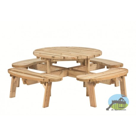 Picknicktafel Rond geïmpregneerd vuren