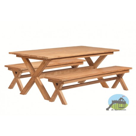 Picknickset luxe Roquefort teak