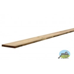 Plank grenen met afgeronde hoeken